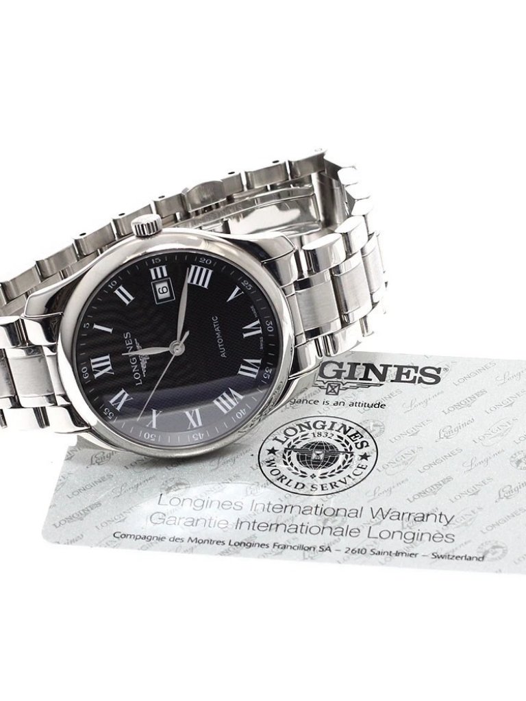 Longines Master Collection L27934 Date Black Dial Automatic Mens Watch